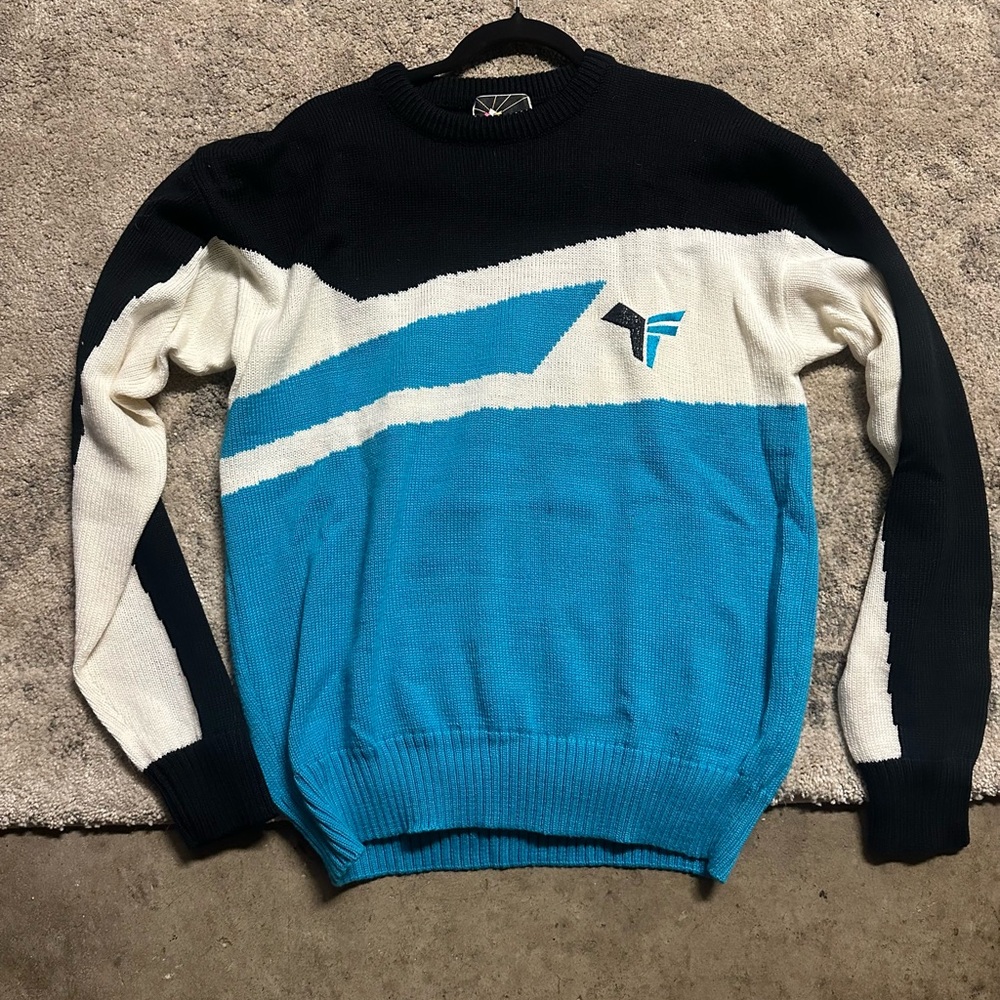 Vintage Tyrolia by HEAD Striped Knit Sweater 90's Y2K